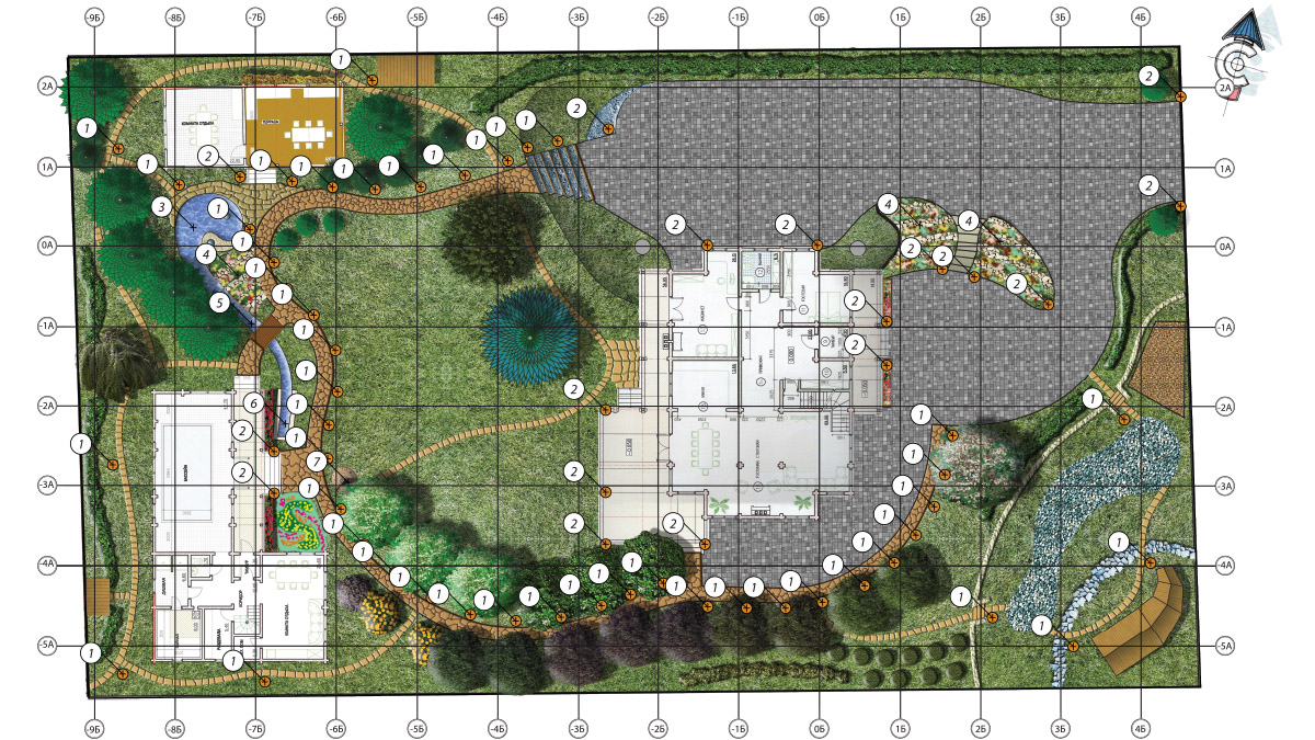 Рабочие чертежи ландшафтного проекта